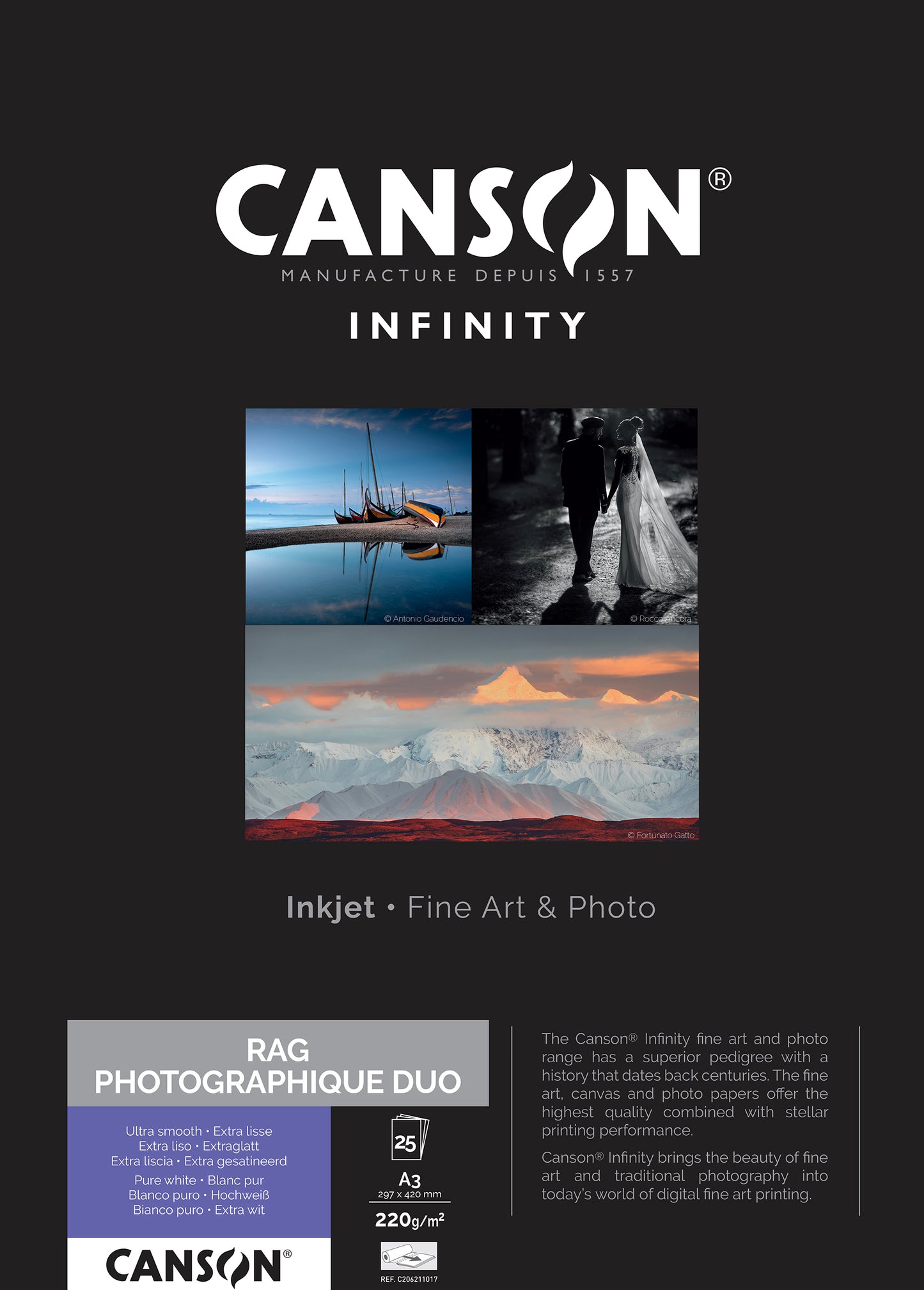 Canson Infinity Rag Photographique Duo 210g