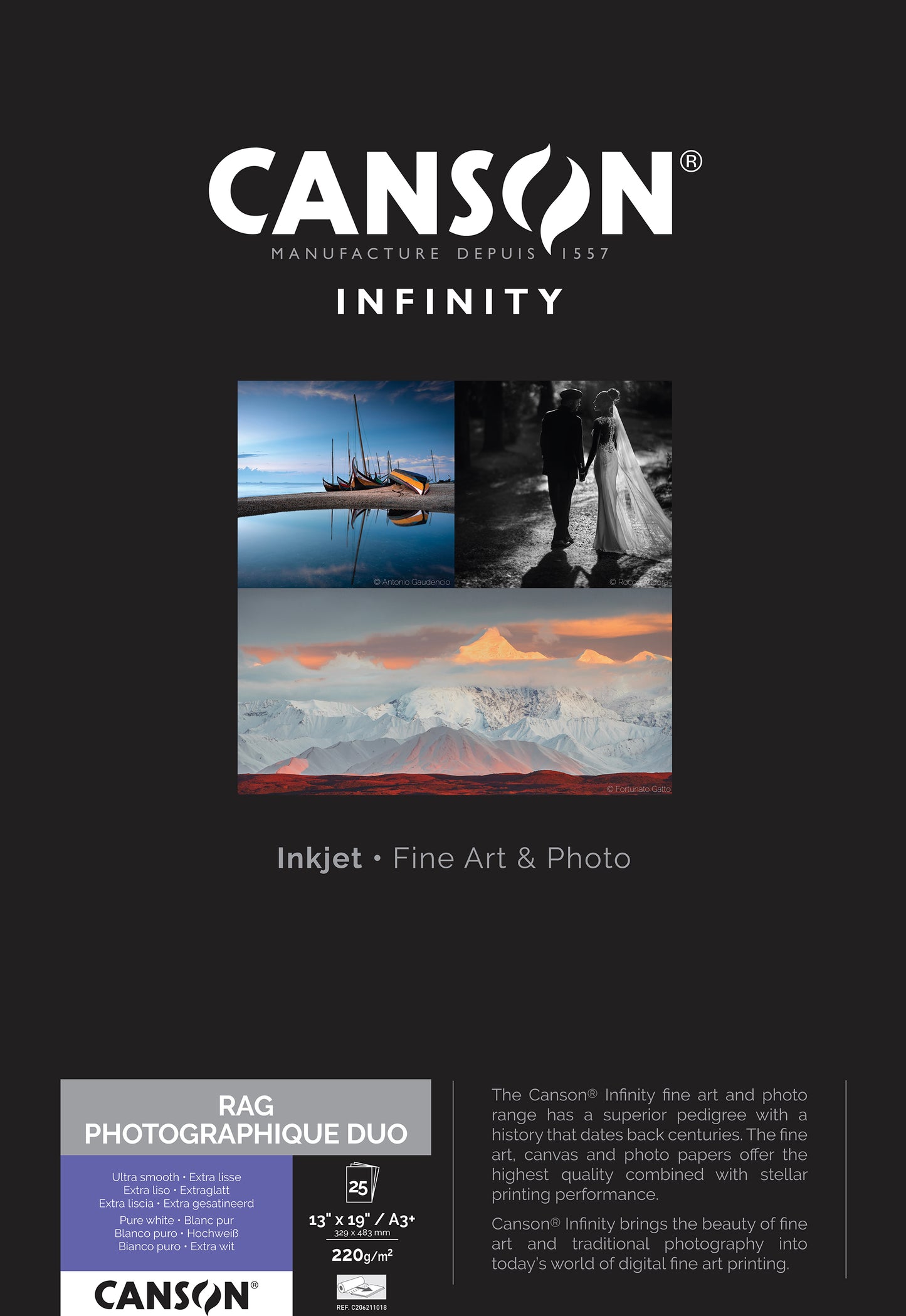 Canson Infinity Rag Photographique Duo 210g