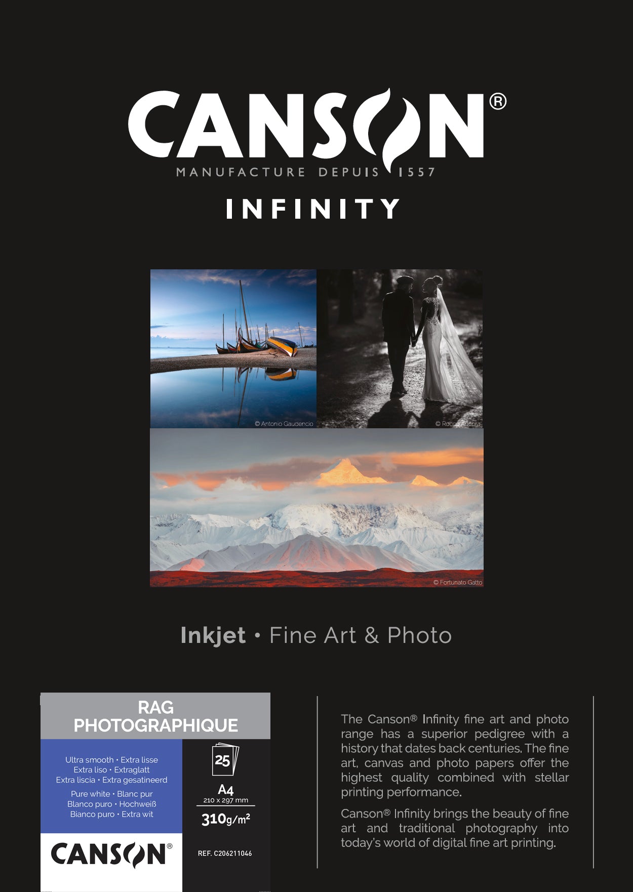 Canson Infinity Rag Photographique II 310g