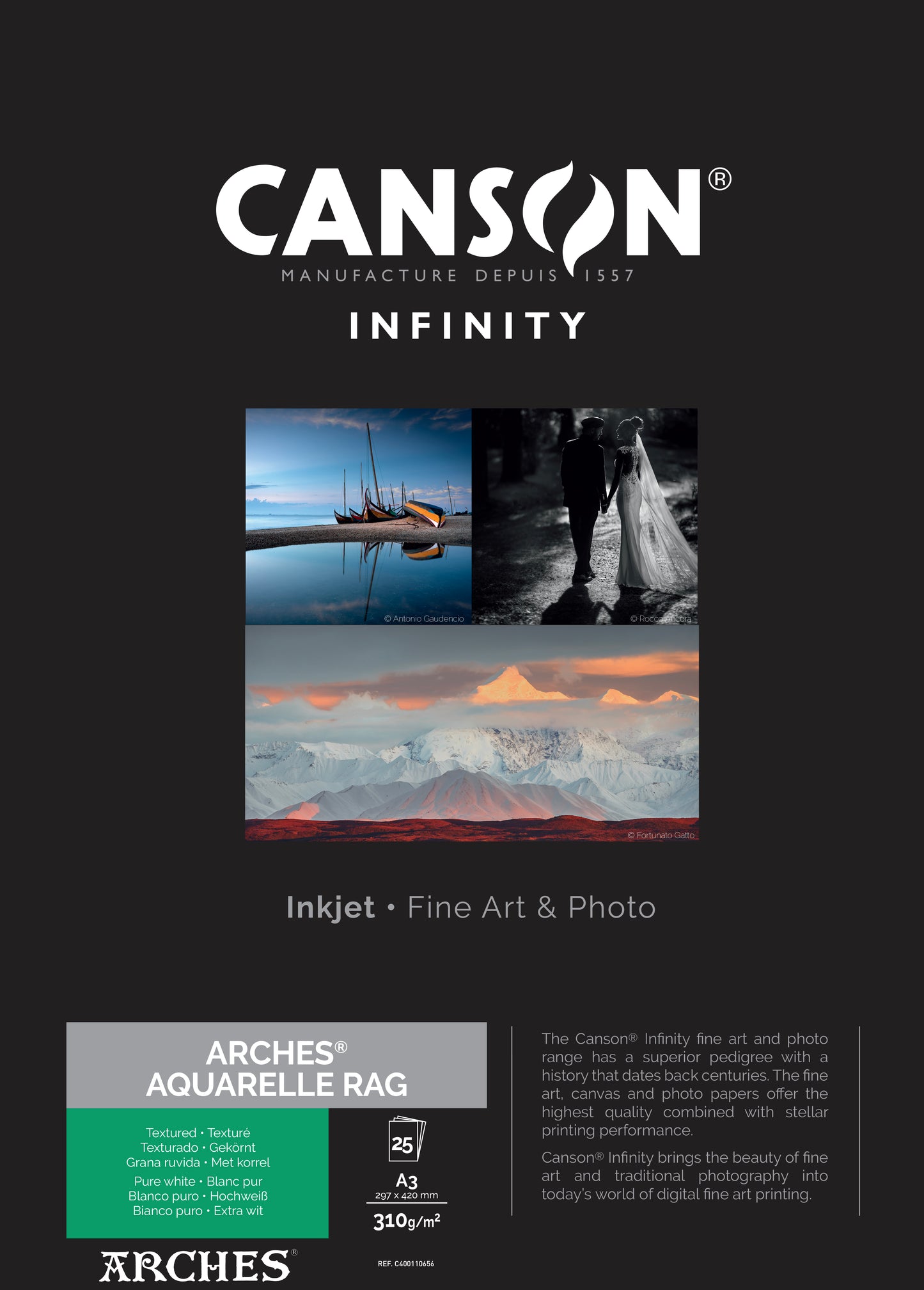 Canson Infinity Arches® Aquarelle Rag 310g