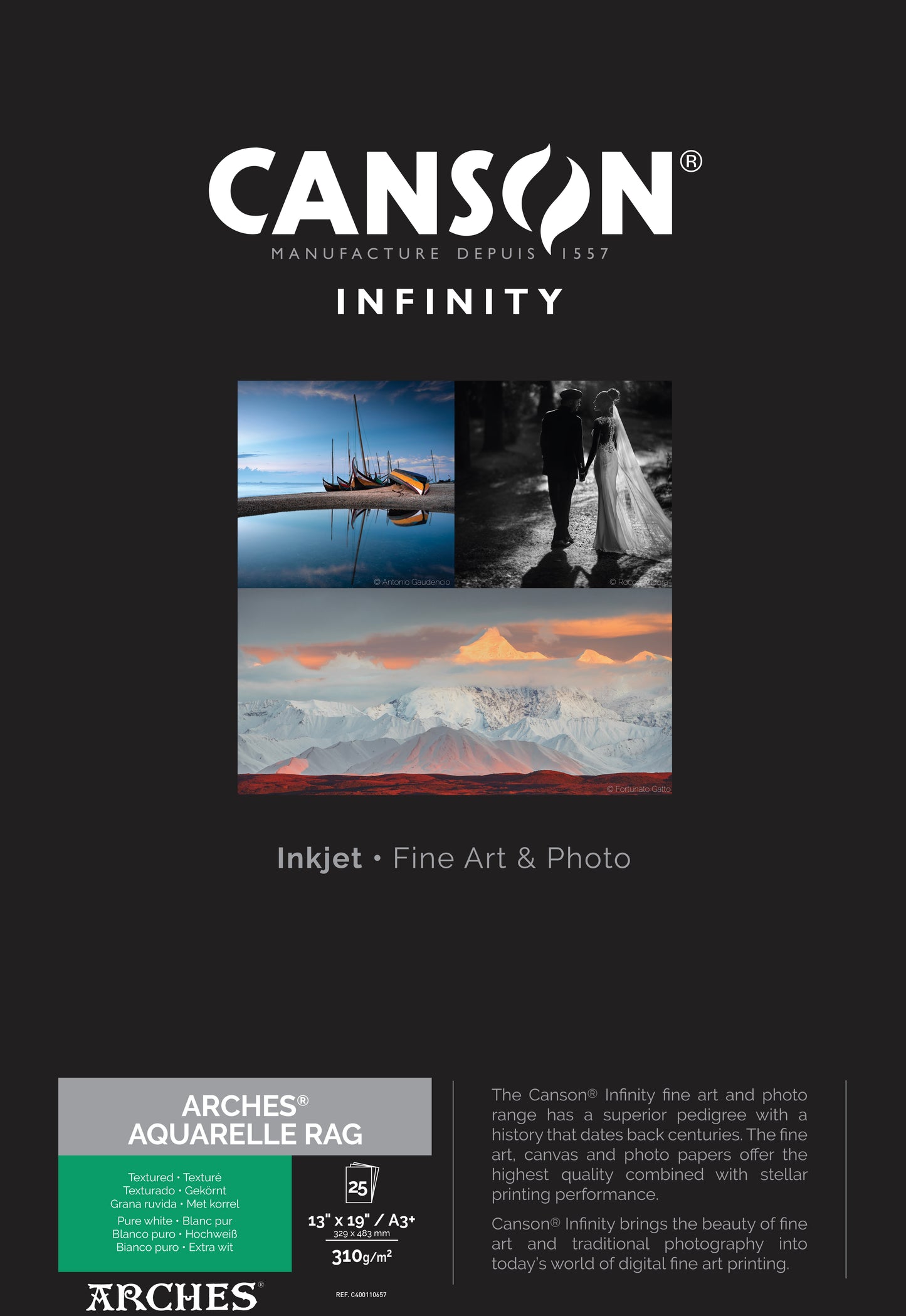 Canson Infinity Arches® Aquarelle Rag 310g