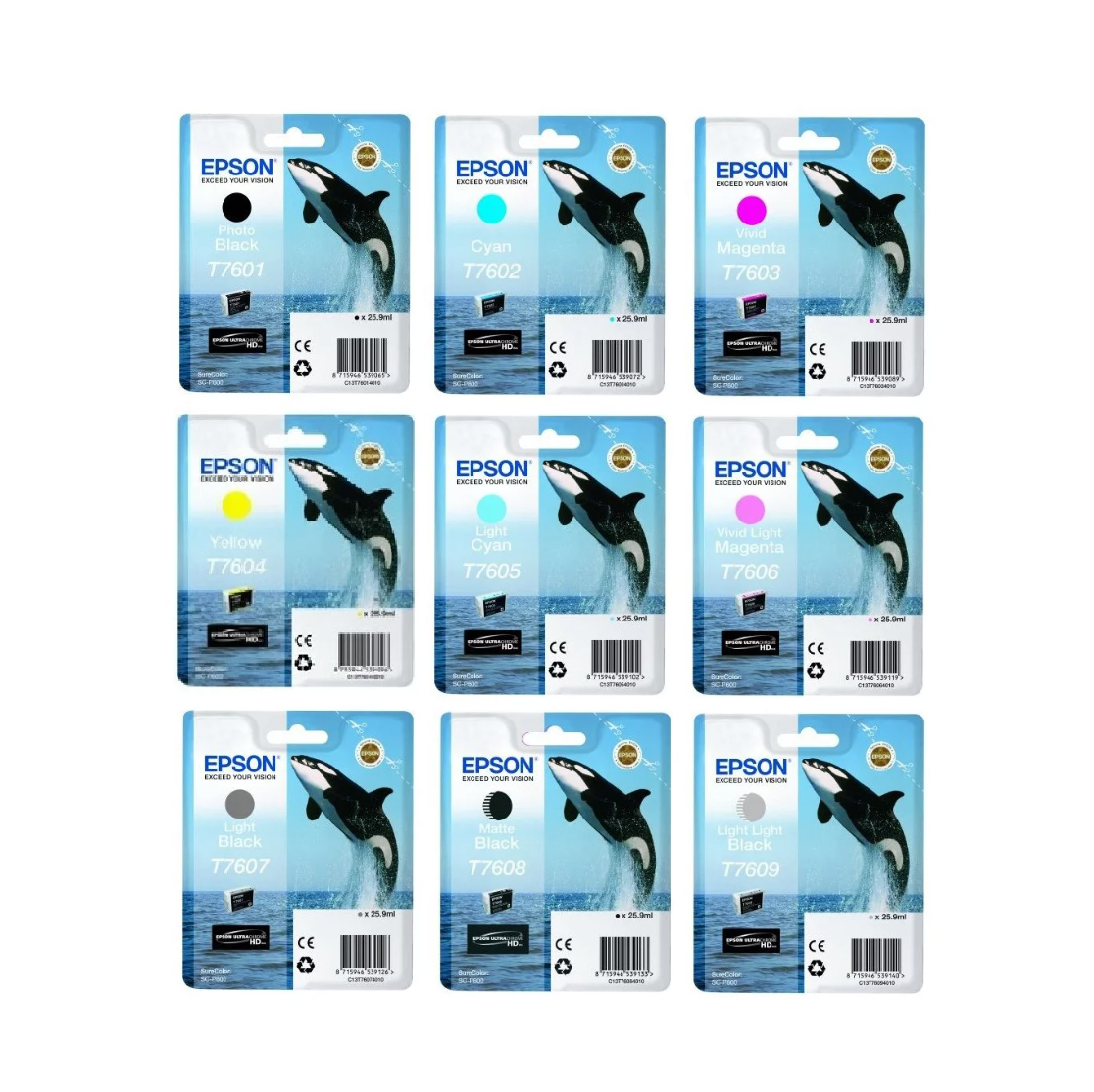 Blekk for Epson SureColor SC-P600