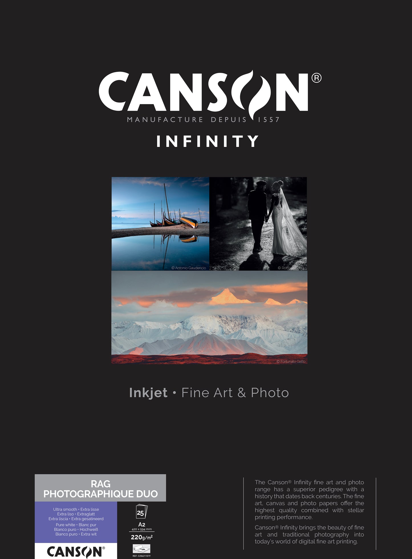 Canson Infinity Rag Photographique Duo 210g