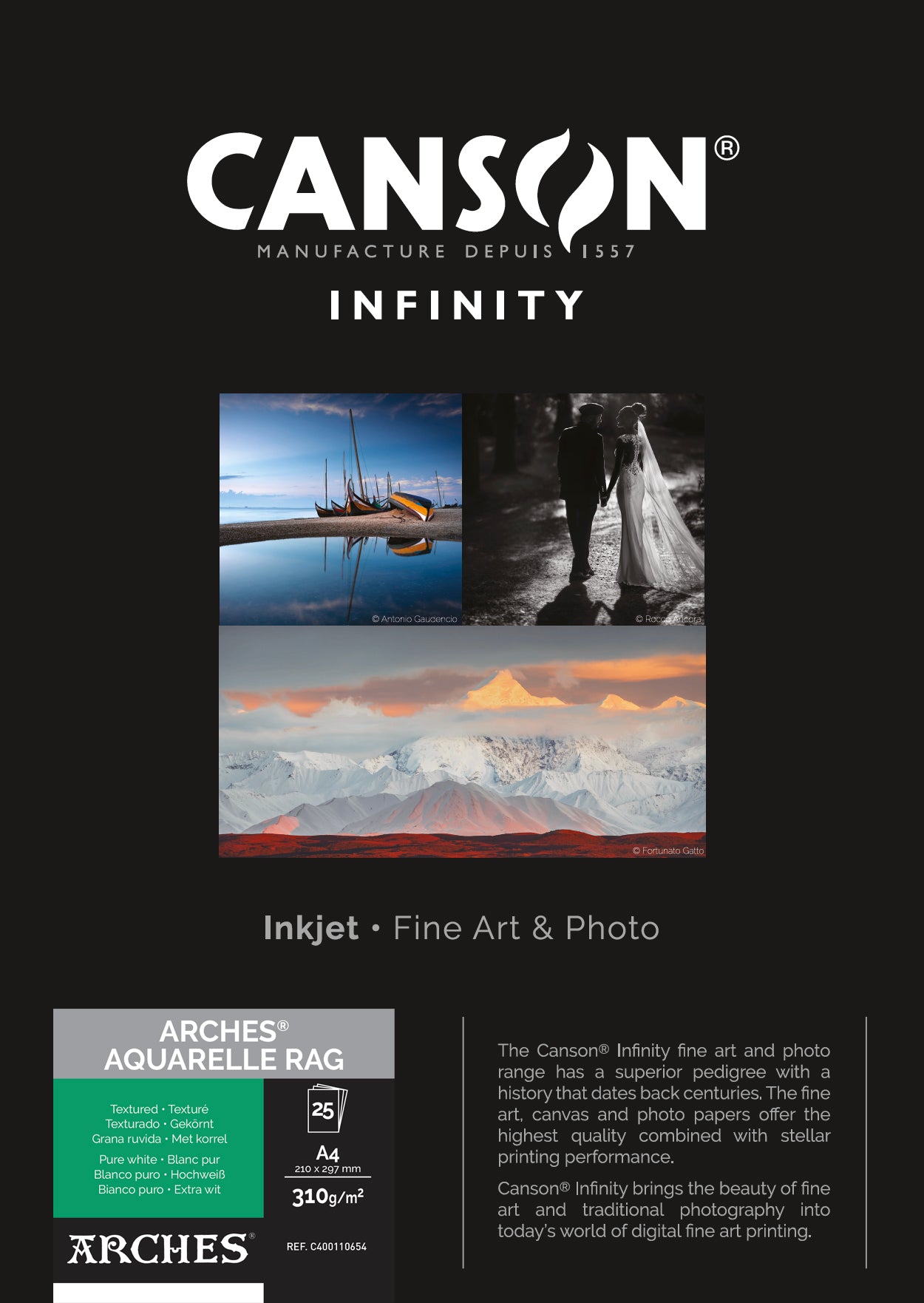 Canson Infinity Arches® Aquarelle Rag 310g